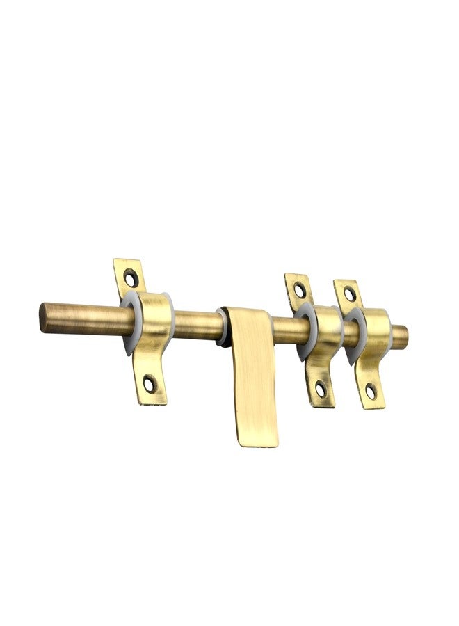 Chitra Wave Stainless Steel Heavy Door Fitting Accessories Full Set/Kit (1 Aldrop, 1 Latch, 2 Handles, 1 Tower Bolt and 1 Door Stopper) (10 Inch, Antique Brass) - Image 3